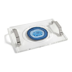 Portata Agate Tray, Blue - Serving Dishes And Platters