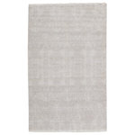Jaipur Living - Jaipur Living Bram Tribal Area Rug, Light Gray/Ivory, 9'x12' - The Merritt collection brings texture to any room with fine-lined grass patterns and on-trend colorways. The plush and luxuriously dense wool and viscose pile emulates a handmade feel, while the precision of the power-loomed construction proves eye-catching and impressively rich with detail. The Bram rug boasts a light gray and ivory colorway for a versatile addition to any room.