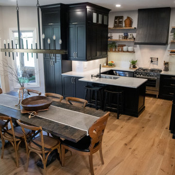 Sophisticated Black & White Kitchen