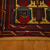 Oriental Rug, 100% Wool 3'X4' Old Afghan Baluch Hand Knotted Rug