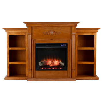 Callista Bookcase Electric Fireplace