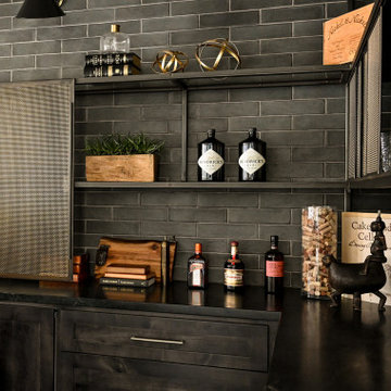 Willow Creek Residence Bar - Courtesy of French Blue Photography