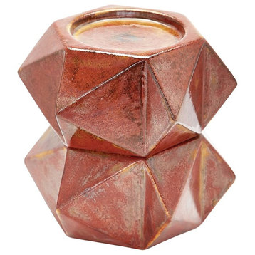 Dimond Home 857129/S2 Large Ceramic Star Candle Holders, Russet, Set Of 2