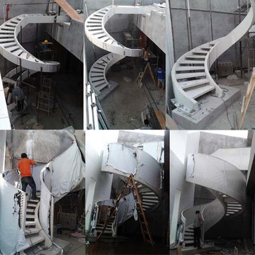 Creative World five-star boutique hotel spiral staircase