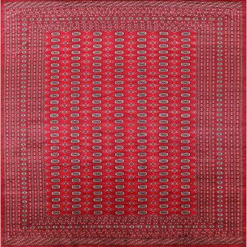 Ahgly Company Indoor Square Mid-Century Modern Area Rugs, 8' Square