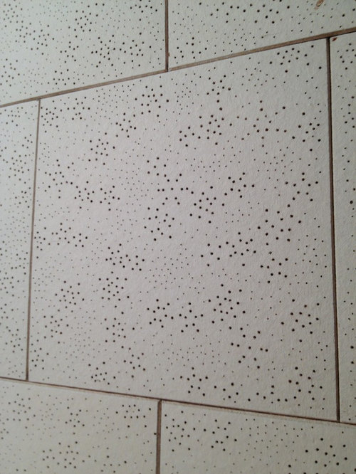 Ugly tiled ceiling needs a makeover!