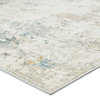 Vibe by Jaipur Living Jehan Abstract Gray and Light Blue Area Rug 6'7"x9'6"