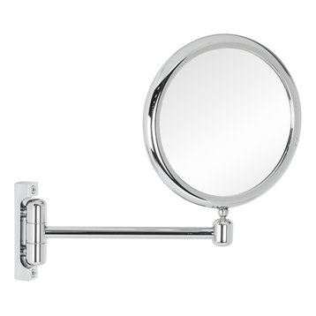 Swivel Arm 2x Magnifying Bathroom Mirror, Small