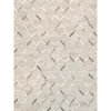Pasargad Home Galaxy Hand-loomed Cowhide & Sari Silk Rug 9' 0" X 12' 0" Silver