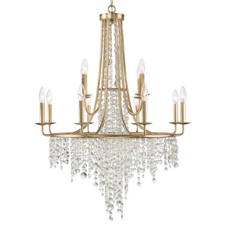 Gabrielle 12-Light Antique Gold Chandelier