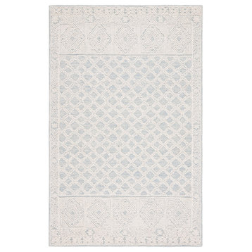 Safavieh Abstract Collection, ABT466 Rug, Blue/Ivory, 8'x10'