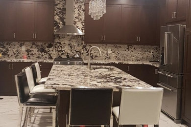 Inspiration for a modern home design remodel in Toronto