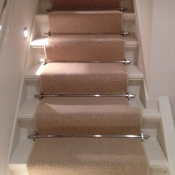 Installing Carpet to Stairs as a Runner with Stair Rods