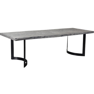 Bent Dining Table Gray, Large