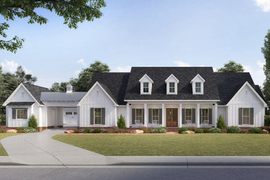 Inspiration for a farmhouse exterior home remodel in Other