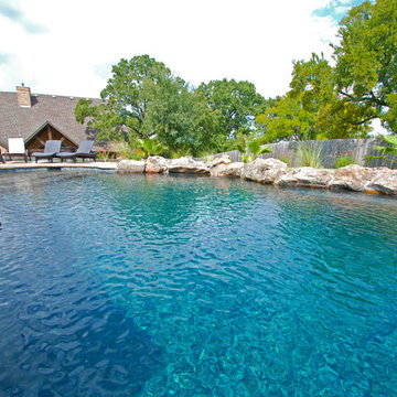 Moss Rock Boulder Coping