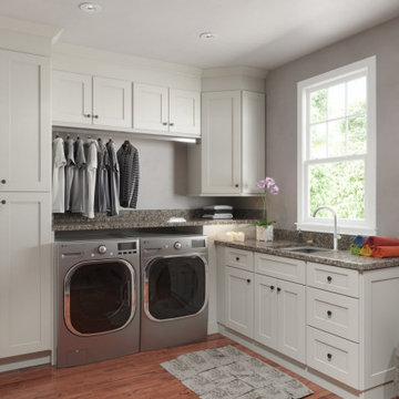 Shaker Laundry Room | Cabinet Design & Install | Driggs, ID