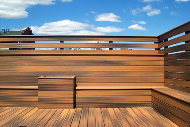 Minimalist patio photo in New York