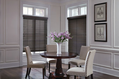 Transitional dining room photo in Seattle