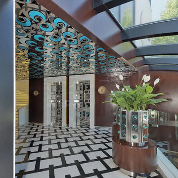 Marble Floor Entrance Restaurant Seating