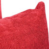 17" Jacquard Throw Pillows With Inserts, Set of 4, Ashfield Claret