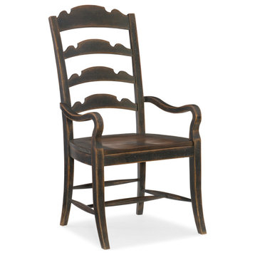Hill Country Twin Sisters Ladderback Arm Chair