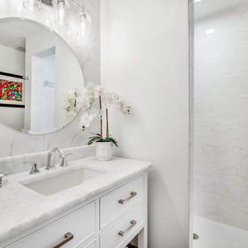 Renovated Tiled Guest Bathroom