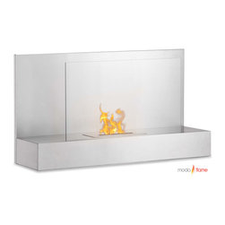 Moda Flame Mira Wall Mounted Ethanol Fireplace - Indoor Fireplaces