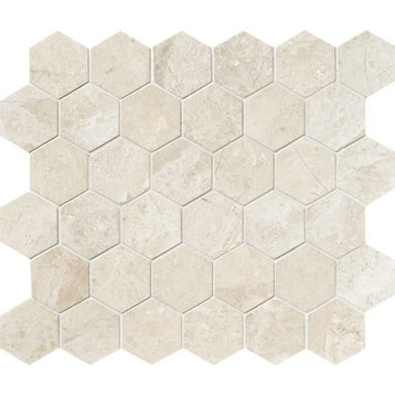 10 3/8"x12" Diana Royal Polished Hexagon Classic Mosaic