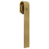 Premium J-Strap Roller Hanger w/ Bolts for Barn Door, Jacob's Gold