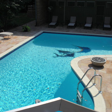 Crab Orchard Stone Pool Deck