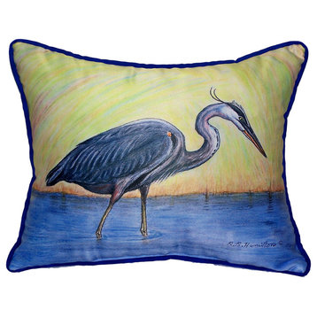 Blue Heron Large Indoor/Outdoor Pillow 16x20