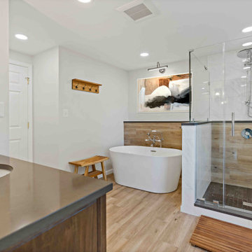 Calming Herndon Primary Bathroom Remodel