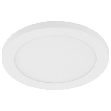 1-Light, 12W LED Ceiling/Wall Light, White/White Acrylic Shade