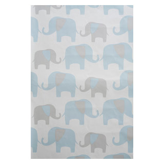 Elephant Peel and Stick Wallpaper, 4 Rolls - Contemporary - Wallpaper