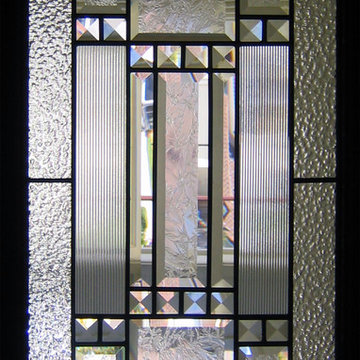 Bevels & Clear Textured Glass for Front Door - Style Guide - Beveled Glass