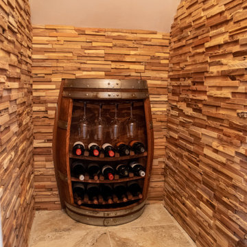 Basement remodel (wine area and home gym)