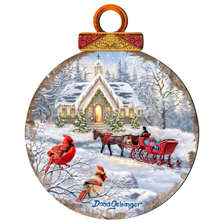 Sleigh Ride Holiday Outdoor Decor Large Ornament