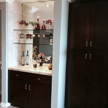 Palos Verdes Bathroom renovation & Bar area