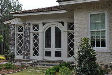 Inspiration for a french country porch remodel in Houston
