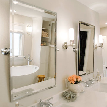 Clean and Tranquil Master Bathroom