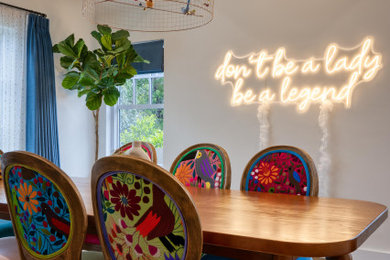 Example of a tuscan dining room design in San Francisco