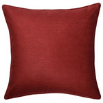 StyleCraft - Dann Foley-Sincere-Chenille Pillow-24" x 24"-Scarlet Red - Cozy up your living room or bedroom with this Sincere Collection throw pillow. Infused with the timeless style of Dann Foley, this plush pillow boasts a warm and inviting feel. Its rich chenille and duck feather cotton filling offer unrivaled comfort that easily complements your interior design while adding a touch of personalized charm.
