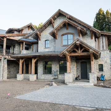 Reclaimed Douglas Fir Timber Frame: Original Smooth Planed Patina