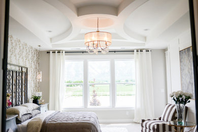 Arts and crafts bedroom photo in Salt Lake City