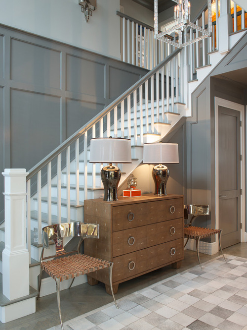 Gray Painted Paneling Houzz