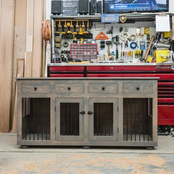 XL Double Kennel with Drawers - Dog Kennels And Crates