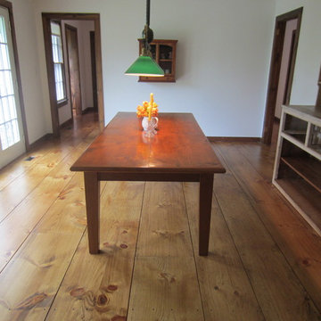 East Hampton Wide Plank Eastern White Pine installation and refinishing