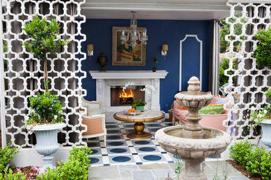 Inspiration for an eclectic patio remodel in Los Angeles