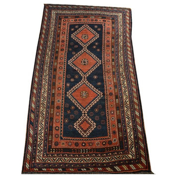 Antique Persian Oriental Rug, 4'1"x8'